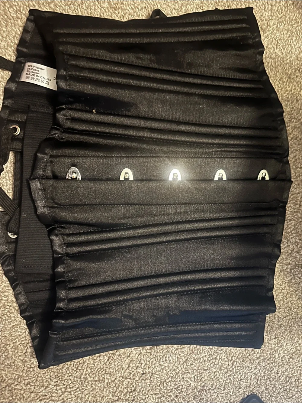 Black Satin Corset Waist Trainer
